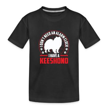 Wolfspitz est un Wolfspitz allemand d’alarme - T-shirt bio Premium Enfant - noir - Devant