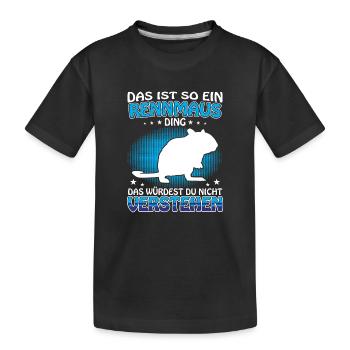 Gerbille Ding Rongeur Gerbille - T-shirt bio Premium Enfant - noir - Devant