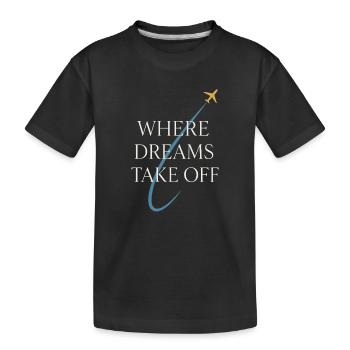 Instructeur de vol Cfi Pilote Instructeur d’aviation - T-shirt bio Premium Enfant - noir - Devant