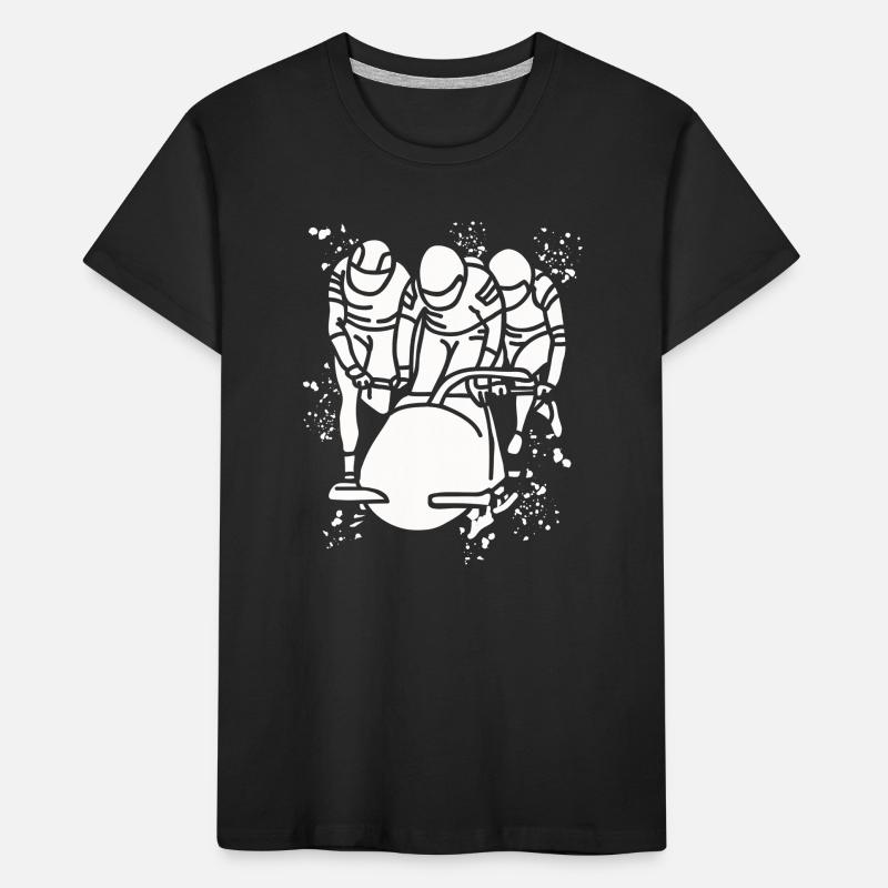 Bobfahrer Bobschlitten Viererbob Kinder Premium Bio T-Shirt
