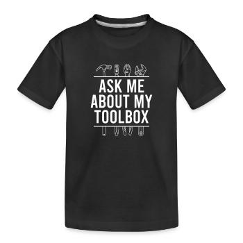 Génie mécanique Ingénieur mécanique - T-shirt bio Premium Enfant - noir - Devant