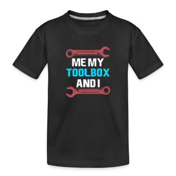 Génie mécanique Ingénieur mécanique - T-shirt bio Premium Enfant - noir - Devant