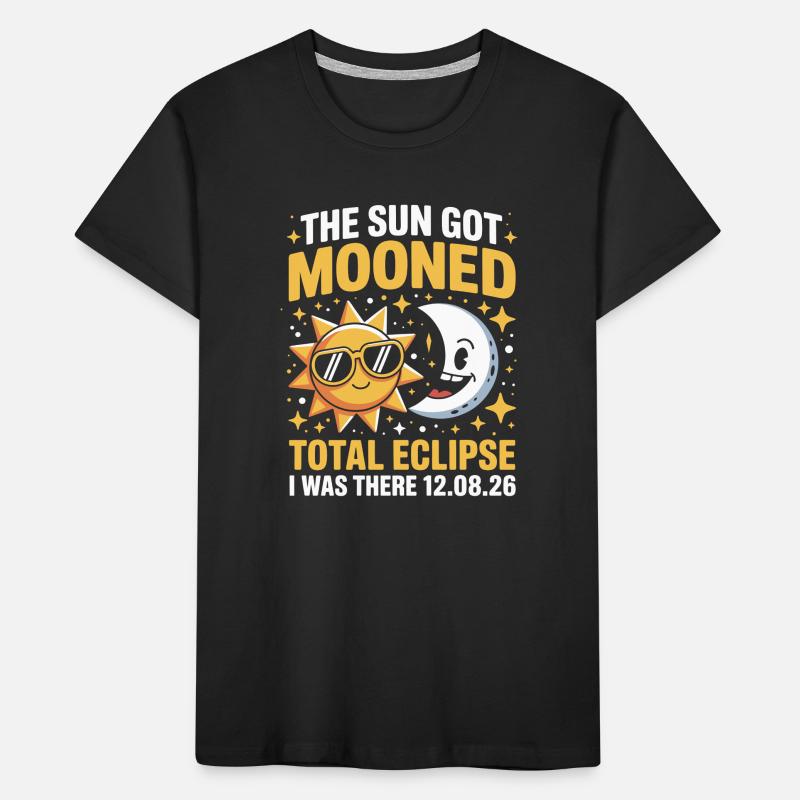 Sonne Mond Total Eclipse Spruch Kinder Premium Bio T-Shirt