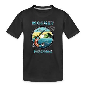 MAGNET FISHING - Kinder Premium Bio T-Shirt - Schwarz - Vorne