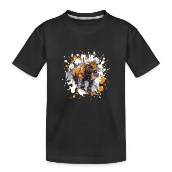 Bulle Snowboard Taurus - T-shirt bio Premium Enfant - noir - Devant