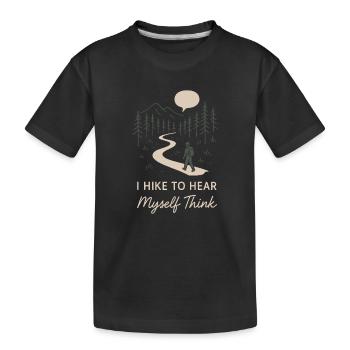 Solo Camping Introverti Campeur Calme - T-shirt bio Premium Enfant - noir - Devant