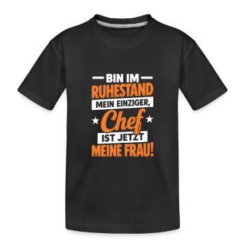 Pension Pension Retraite Retraité 2025 - T-shirt bio Premium Enfant - noir - Devant