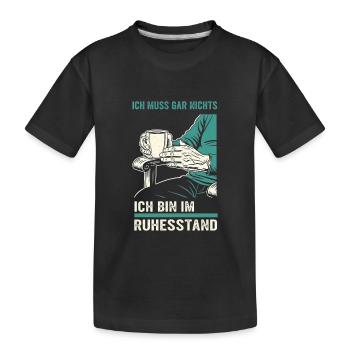 Grand-père Pension 2025 Petit-fils Cadeau Retraite Drôle - T-shirt bio Premium Enfant - noir - Devant