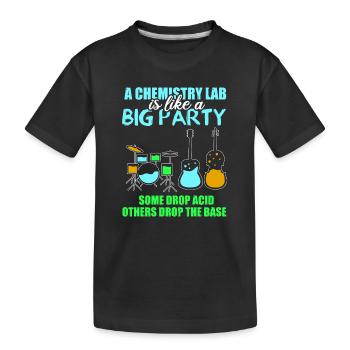Chemistry Chemist Chemistry Teacher - Kids' Premium Organic T-Shirt - black - Front