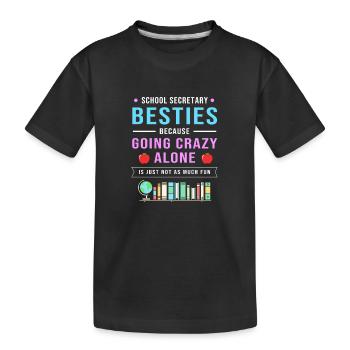 Secrétaire d’école Secrétaire d’école - T-shirt bio Premium Enfant - noir - Devant