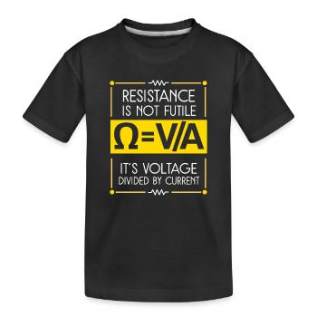 Physique Physicien Physique Étudiant en physique Professeur de physique - T-shirt bio Premium Enfant - noir - Devant