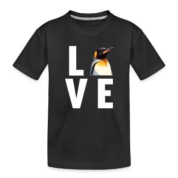 Penguins Penguin - Kids' Premium Organic T-Shirt - black - Front