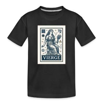 Signe astrologique de la Vierge - Astrologie - T-shirt bio Premium Enfant - noir - Devant