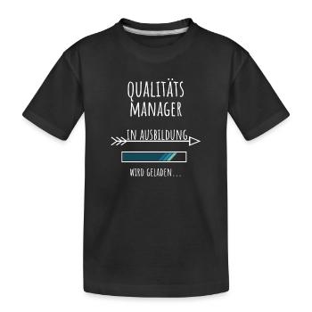 Qualité Management Etudes Métier Responsable Qualité - T-shirt bio Premium Enfant - noir - Devant