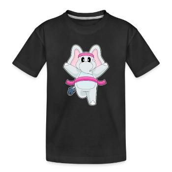 Elephant Jogger Jogging Sport - T-shirt bio Premium Enfant - noir - Devant