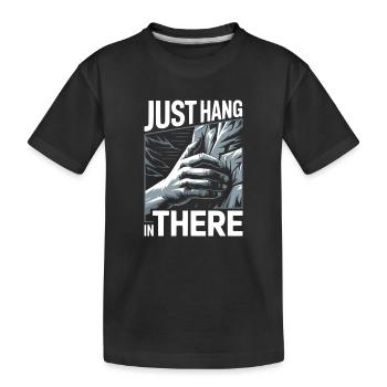 Escalade Escalade en montagne Mousqueton Bloc - T-shirt bio Premium Enfant - noir - Devant