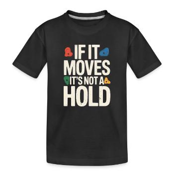 Escalade Escalade en montagne Mousqueton Bloc - T-shirt bio Premium Enfant - noir - Devant