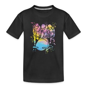 Bob Freineur d’équipe Bob - T-shirt bio Premium Enfant - noir - Devant