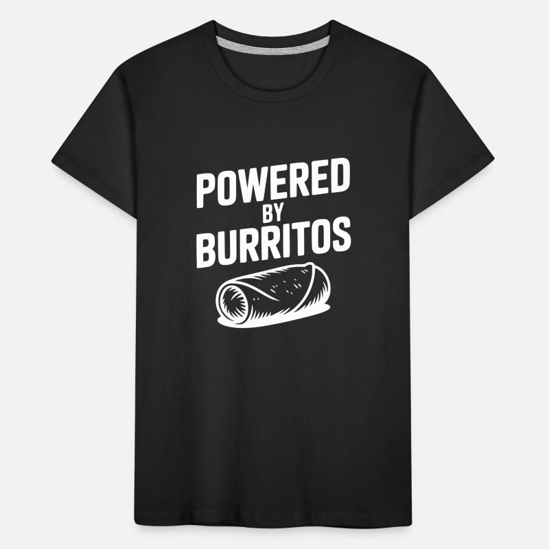 Powered by Burritos Kids' Premium Organic T-Shirt