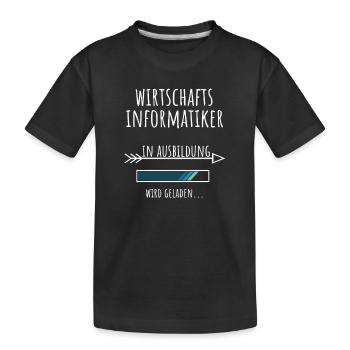 Informatique de gestion Études Profession Éducation - T-shirt bio Premium Enfant - noir - Devant