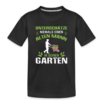 Jardinier Jardinage Jardinage Jardinage Jardinage - T-shirt bio Premium Enfant - noir - Devant
