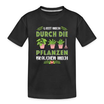 Jardinier Jardinage Jardinage Jardinage Jardinage - T-shirt bio Premium Enfant - noir - Devant