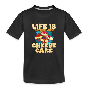 Gâteau - T-shirt bio Premium Enfant - noir - Devant