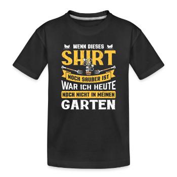 Jardinier Jardinage Jardinage Jardinage Jardinage - T-shirt bio Premium Enfant - noir - Devant