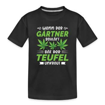 Jardinier Jardinage Jardinage Jardinage Jardinage - T-shirt bio Premium Enfant - noir - Devant