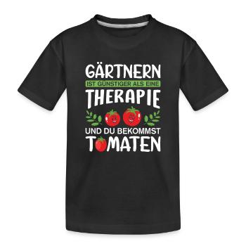 Jardinier Jardinage Jardinage Jardinage Jardinage - T-shirt bio Premium Enfant - noir - Devant