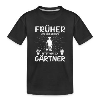 Jardinier Jardinage Jardinage Jardinage Jardinage - T-shirt bio Premium Enfant - noir - Devant