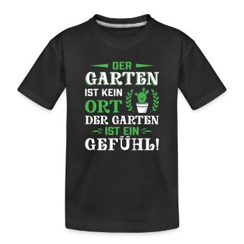 Jardinier Jardinage Jardinage Jardinage Jardinage - T-shirt bio Premium Enfant - noir - Devant