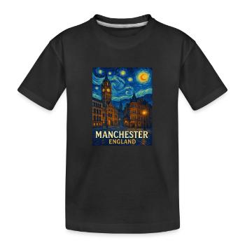 Manchester England - Kinder Premium Bio T-Shirt - Schwarz - Vorne