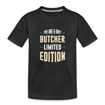 Der Einzige Schlachter Limited Edition - Kinder Premium Bio T-Shirt - Schwarz - Vorne