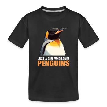 Pingouins Pingouin - T-shirt bio Premium Enfant - noir - Devant