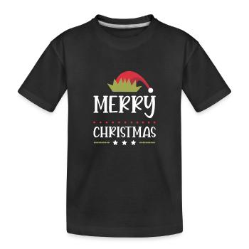 Joyeux Noël - T-shirt bio Premium Enfant - noir - Devant