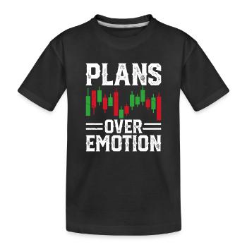 Graphique boursier Trading Crypto Marché boursier - T-shirt bio Premium Enfant - noir - Devant