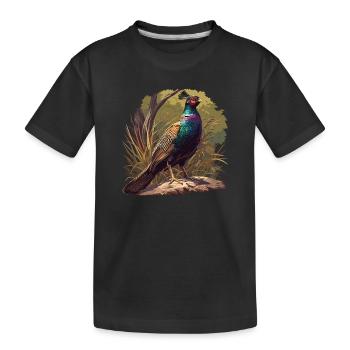 Faisans Faisan - T-shirt bio Premium Enfant - noir - Devant