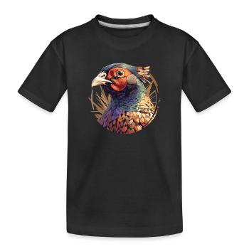 Faisans Faisan - T-shirt bio Premium Enfant - noir - Devant