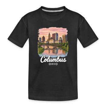 Columbus, Ohio - Kids' Premium Organic T-Shirt - black - Front