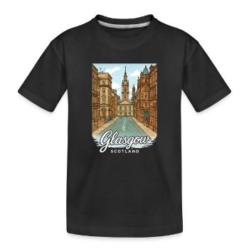 Glasgow, Écosse - T-shirt bio Premium Enfant - noir - Devant