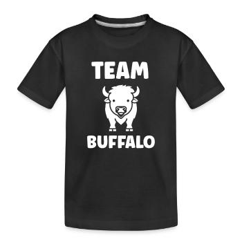 Bison - Kinder Premium Bio T-Shirt - Schwarz - Vorne