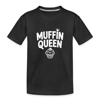Muffin Queen - Kids' Premium Organic T-Shirt - black - Front
