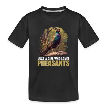 Faisans Faisan - T-shirt bio Premium Enfant - noir - Devant
