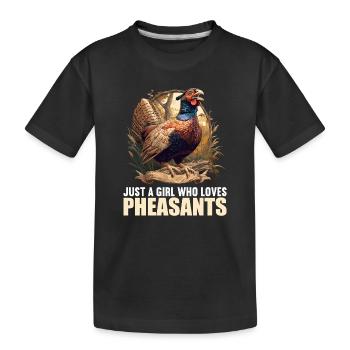 Faisans Faisan - T-shirt bio Premium Enfant - noir - Devant