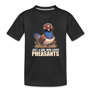 Faisans Faisan - T-shirt bio Premium Enfant - noir - Devant
