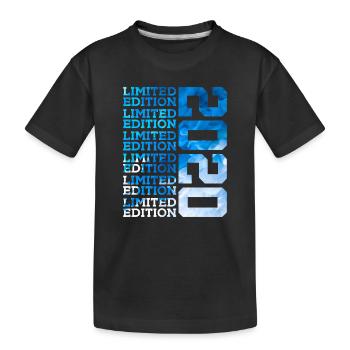 LIMITED EDITION 2020 6 YEARS 6TH BIRTHDAY - Kids' Premium Organic T-Shirt - black - Front