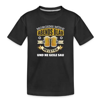 Examen de compagnon stagiaire - T-shirt bio Premium Enfant - noir - Devant