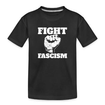 Fight against fascism Anti-fascism - Kids' Premium Organic T-Shirt - black - Front