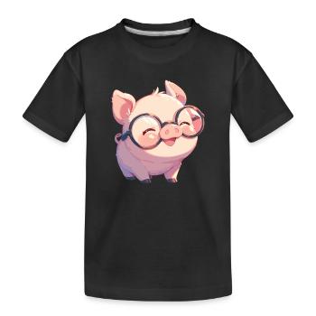 Cochon Cochon - T-shirt bio Premium Enfant - noir - Devant